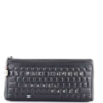 Chanel Keyboard Zip Pouch Calfskin