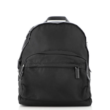 Prada Logo Patch Backpack Tessuto Large