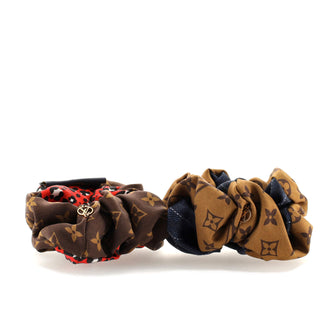Louis Vuitton Vuittamins Scrunchies 2-Piece Set Monogram Silk