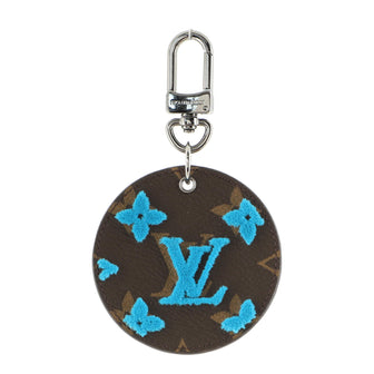Louis Vuitton Round Bag Charm and Key Holder Monogram Tuffetage Canvas