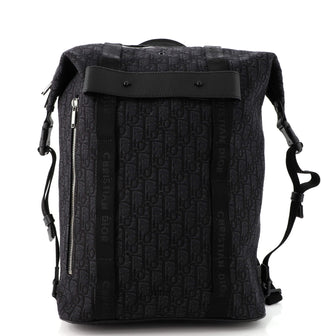 Christian Dior Safari Zip Backpack Oblique Canvas Medium