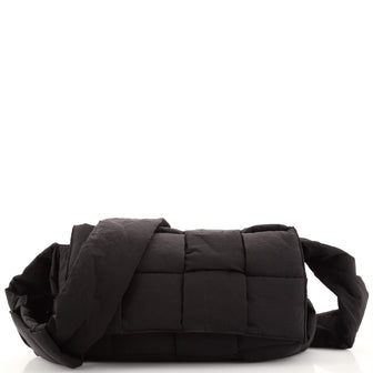 Bottega Veneta Padded Tech Cassette Crossbody Bag Intrecciato Nylon