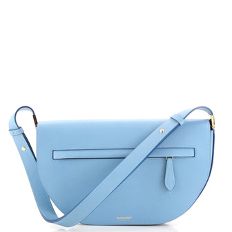 Burberry Olympia Flap Bag Leather Medium