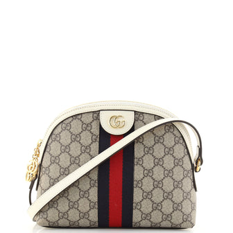 Gucci Ophidia Dome Shoulder Bag GG Coated Canvas Small