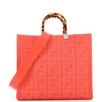 Fendi Sunshine Shopper Tote FF Fabric Medium