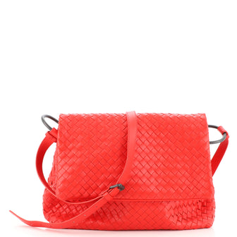 Bottega Veneta Adjustable Flap Shoulder Bag Intrecciato Nappa Medium
