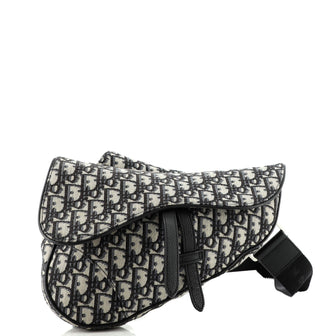Christian Dior Saddle Crossbody Bag Oblique Canvas