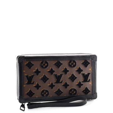 Louis Vuitton Soft Trunk Clutch Monogram Tuffetage Canvas