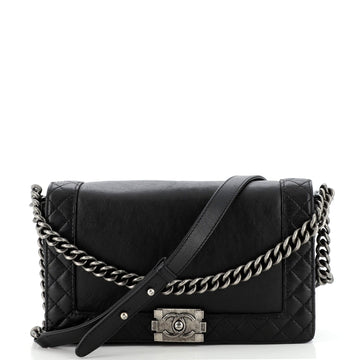 Chanel Reverso Boy Flap Bag Calfskin New Medium