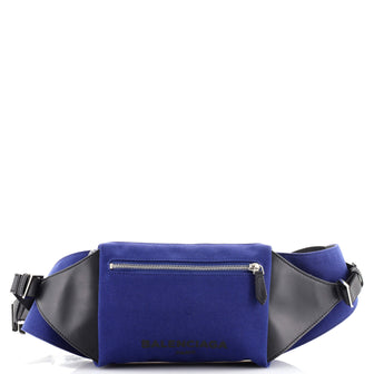 Balenciaga Navy Neo Lift Waist Bag Canvas and Leather