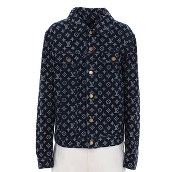 Louis Vuitton Men's Button Up Jacket Monogram Denim