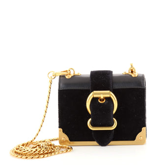 Prada Cahier Chain Crossbody Bag Velvet and City Calf Micro
