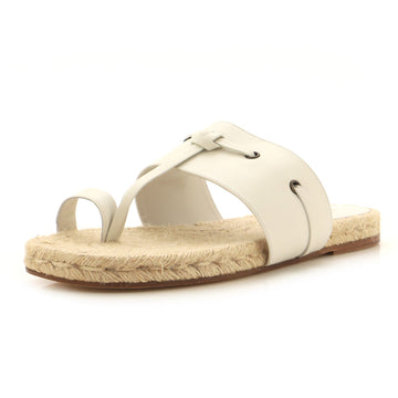 Hermes Men's Thong Espadrille Sandals Leather