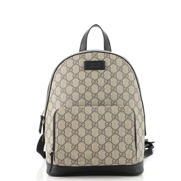 Gucci Zip Pocket Backpack GG Coated Canvas Small