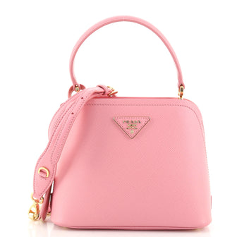 Prada Matinee Top Handle Bag Saffiano Leather Micro