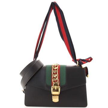 Gucci Sylvie Shoulder Bag Leather Small