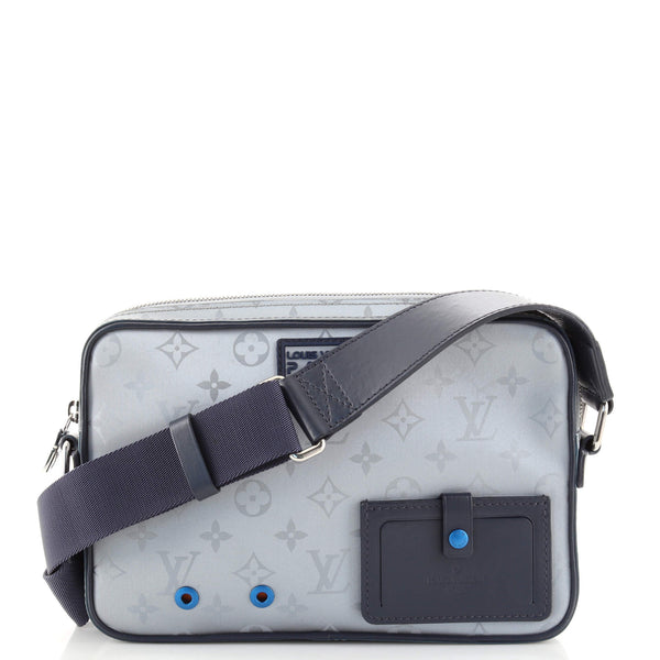 Louis Vuitton Alpha Messenger Bag Limited Edition Monogram Satellite Canvas  Silver 1060181