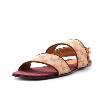 Gucci Men's Slingback Sandals GG Canvas