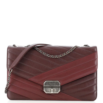 Chanel Gabrielle Flap Bag Chevron Leather Medium