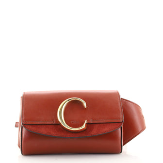 Chloe C Belt Bag Leather with Suede