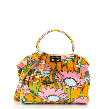 Fendi Peekaboo Bag Printed Velvet Mini
