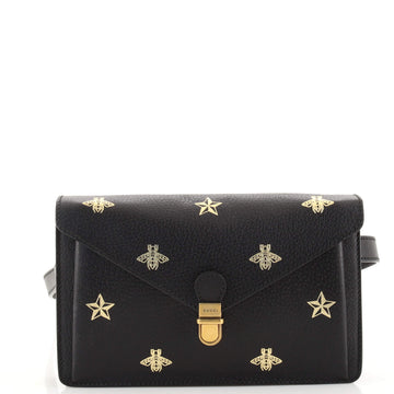 Gucci Bee Belt Bag Printed Leather