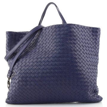 Bottega Veneta Fold Over Tote Intrecciato Nappa Large