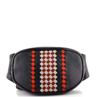Bottega Veneta BV Club 19 Belt Bag Leather with Intrecciato Nappa Detail