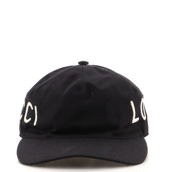 Gucci Loved Baseball Cap Embroidered Canvas