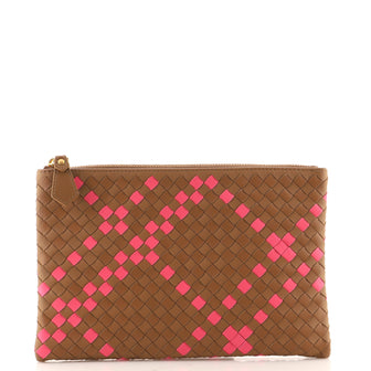 Bottega Veneta Zip Pouch Intrecciato Nappa Medium