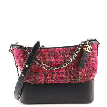Chanel Gabrielle Hobo Quilted Tweed and Calfskin Medium