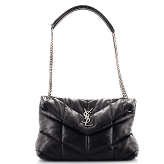 Saint Laurent LouLou Puffer Shoulder Bag Quilted Leather Small