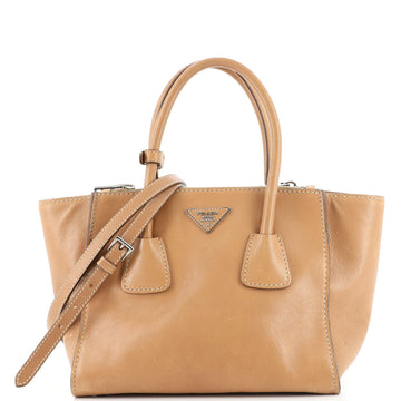 Prada Twin Pocket Tote Glace Calf Medium