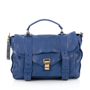 Proenza Schouler PS1 Satchel Leather Large blue