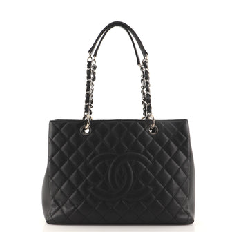 Chanel Grand Shopping Tote Quilted Caviar