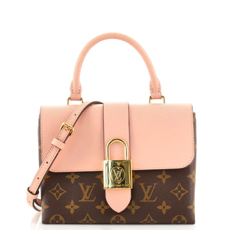 Louis Vuitton Locky Handbag Monogram Canvas with Leather BB