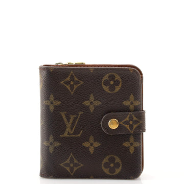 Louis Vuitton Compact Zippe Wallet Monogram Canvas