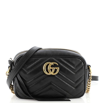 Gucci GG Marmont Shoulder Bag Matelasse Leather Mini