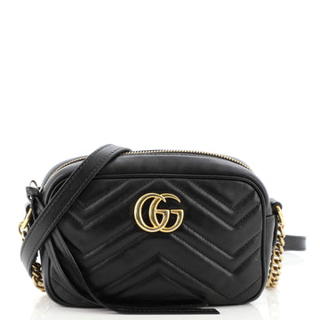 Gucci GG Marmont Shoulder Bag Matelasse Leather Mini