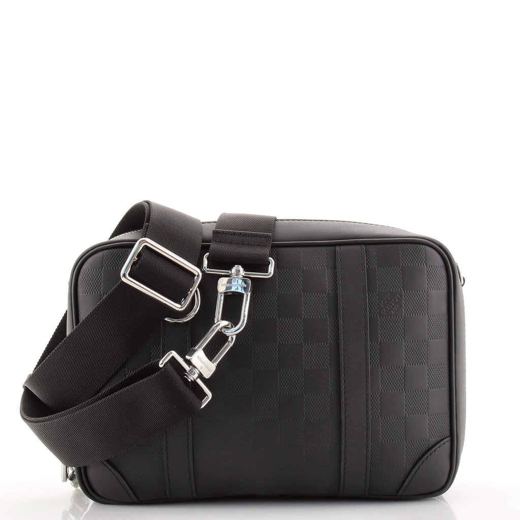 Louis Vuitton Sirius Messenger Bag Damier Infini Leather Silver
