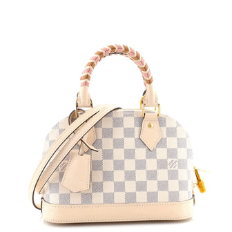 Louis Vuitton Alma Handbag Damier with Braided Detail BB