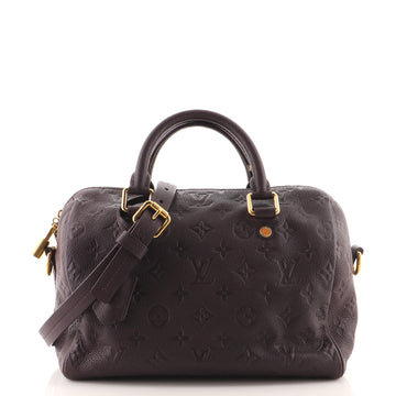 Louis Vuitton Speedy Bandouliere Bag Monogram Empreinte Leather 25