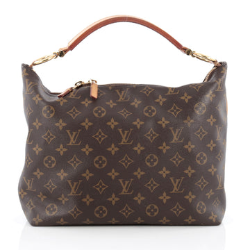 Louis Vuitton Sully Handbag Monogram Canvas PM Brown