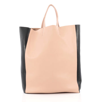 Celine Vertical Bi-Cabas Tote Leather Large neutral