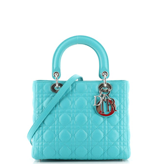 Christian Dior Lady Dior Bag Cannage Quilt Lambskin Medium