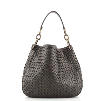 Bottega Veneta Loop Shoulder Bag Intrecciato Nappa Medium