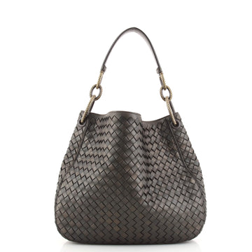 Bottega Veneta Loop Shoulder Bag Intrecciato Nappa Medium