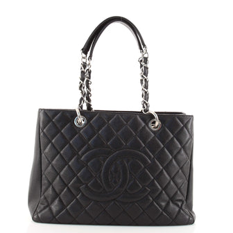 Chanel Grand Shopping Tote Quilted Caviar