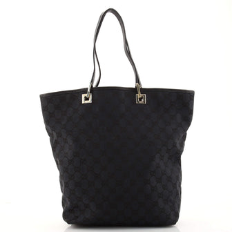 Gucci Vintage Bucket Shopping Tote GG Canvas Medium