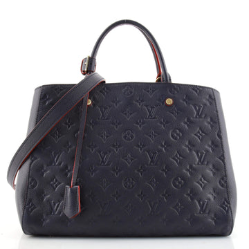 Louis Vuitton Montaigne Handbag Monogram Empreinte Leather GM